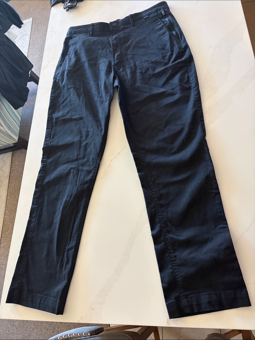 Hurley Men's Black Casual Chino Pants - Classic Straight Fit